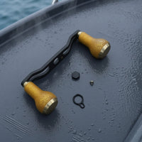 Reel Handle with Knobs Lightweight Handle Easy Installation Hardware for Fishermen