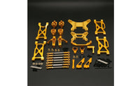 1/10 RC Car Front Shock Absorbing Linkage Arm Metal Shock Absorbing Linkage Arm Upgrade Steering Cups for WLtoys 104001 104002
