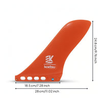 Curved Replacement Tail Fin Quick-Release Board Fin with Mounting Hardware Screw-in No-Tool Installation for Paddleboarders