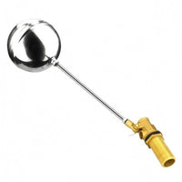 Threaded Inlet Stainless Steel Float Valve Polished Metal Float Ball Valve Compact