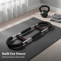 Full Upper Body Workout U-Shaped Power Twister Bar Non-Slip Grip Multifunctional Arm Training Bar Long-Lasting Steel Construction for Men