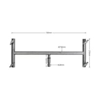 Offset-Arm Bracket Heavy-Duty Lighting Support Bracket Adjustable for Videographers