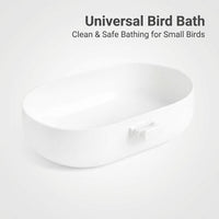 Bird Bath Cage Hanging Bathtub for Small Birds, Pet Bird Bath Box, Decorative Porcelain Bird Bath, Blue White Porcelain Bird Bath