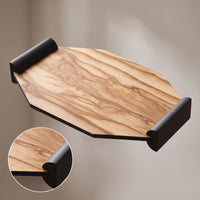 Decorative Tray with Handles Minimalist Wooden Tray with Handles Simple Elegance for Home Stylists, Interior Designers, Living Room