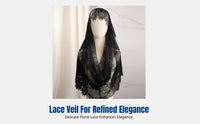 Bridal Veil, Soft Mesh Lace Headpiece, Half-Cover Wedding Accessory, Elegant New Design, Photoshoot Prop