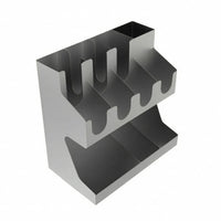 Two Tier Storage Rack Separated Compartments Coffee Shop Organizer Rack Stable Coffee Station Bar Organizer for Baristas