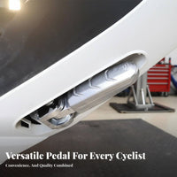 2 Pieces Electric Scooter Passenger Footrest Rust-Resistant Automatic Foot Pedal Rear Passenger Footrest Long-Lasting