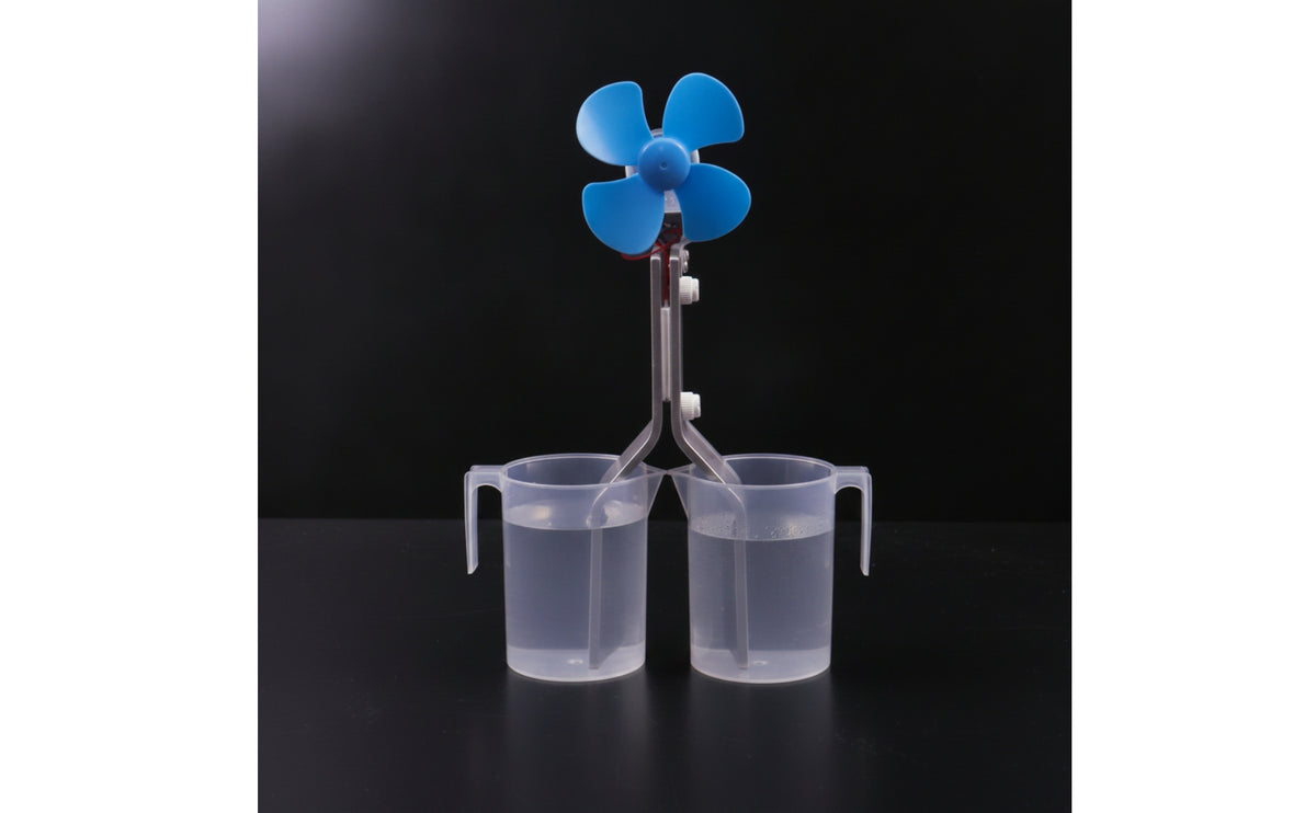 Educational Power Generation Demonstrator with Fan Hands-on Thermoelectric Demonstration Device Compact Thermoelectric Generator Desktop for Students, Teachers, Physics Lessons, Science Labs, Classrooms