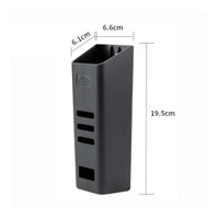 Openopen-Top Umbrella Storage Box ABS Plastic Car Umbrella Holder Matte Textured Slotted Side Slots for Vehicle Use