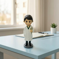 Medical Worker Figurine Cartoon Doctor Figurine Self-Standing Ornaments for Nurses