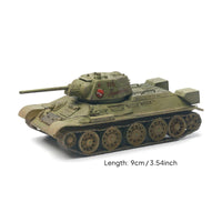Tank Model Kit 1/72 Scale WW2 Tank Model Kit Fast Assembly Toy for Beginners