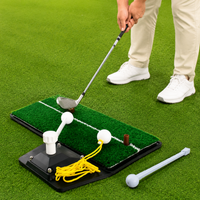 Golf Training Aid, Indoor Practice, Home, Living Room, 50x35x5cm, Rubber Artificial Turf Mat