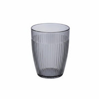 Cold & Heat Resistant Striped Acrylic Cup Crystal Clear Water Glass Lightweight for Children, Adults, Buffets, Restaurants, Hotels