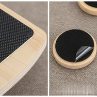 Balance Training Board Wooden Exercise Device Textured