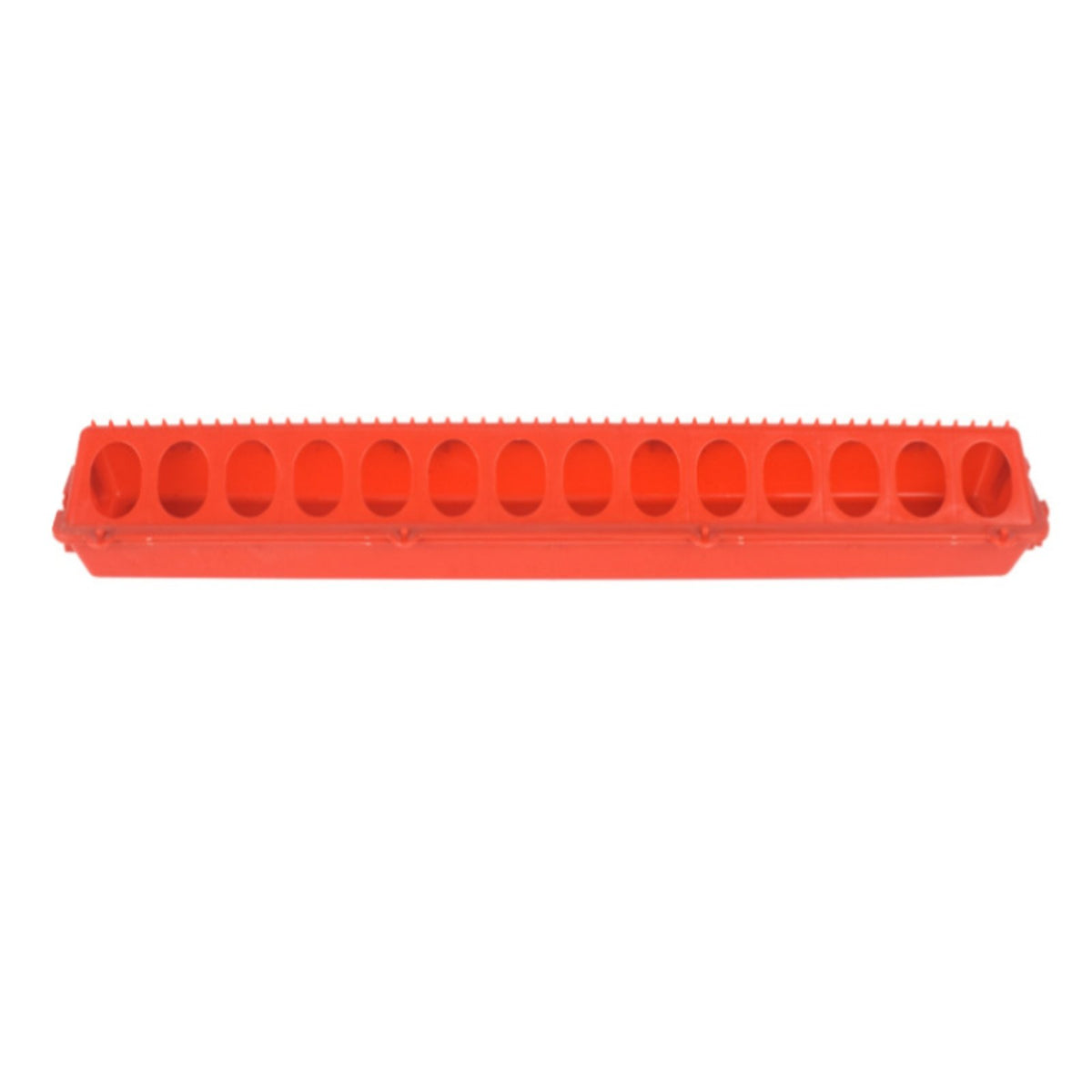 Connectable Chicken Feed Trough PVC Plastic Duck Feeder Tray Long-Lasting Goose Feed Trough Non