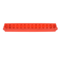 Connectable Chicken Feed Trough PVC Plastic Duck Feeder Tray Long-Lasting Goose Feed Trough Non