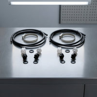 Pool Saddle Fitting Kit Threaded Pool tube Connector with Clamp Ribbed for Maintenance Technicians