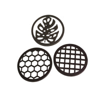 3 Pieces Circular Propagation Covers with Cutouts Flat Cutting Supports for Gardeners