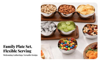 Silver Finish Stainless Steel Sauce Bowl Smooth Surface Wavy Rim Bowl Reflective Stainless Steel Sauce Dish Shallow for Dips, Seasonings, Snacks