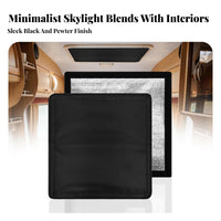 2 Pieces RV Vent Insulator 4-Layer Construction RV Roof Vent Insulator Thermal Insulation Reflective Skylight Cover for Camping, Travel