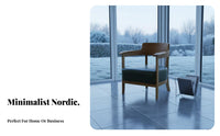 Nordic Design circular table with 2 Chairs Retro design Bistro Set Comfortable Seating Indoor Furnishing paddinged Seats for Cafe Owners, Interior Designers, Homeowners, Milk Tea Shop, Reception Room, Lounge Area, Balcony