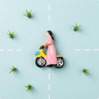 Miniature 1:87 Cyclist Figure DIY Craft PVC Cyclist Figure Scene Filler Cyclist Figures for Landscape Scenes