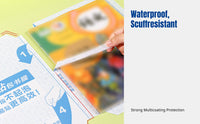 Segmented Book Cover, Waterproof, CPP Material, fits letter size, 16K, 25K