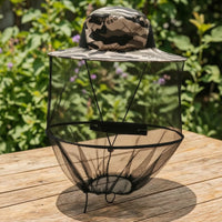 Wide-Brim Beekeeping Hat with Veil Bug Hat Foldable Breathable for Beekeepers