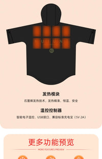 NuJune 速热潜水斗篷冲浪加厚保暖毛巾衣冬泳御寒外套石墨烯发热
