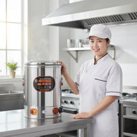 Electric Insulated Barrel Double-Coating Insulation Electric Soup Kettle Professional Beverage Urn with Spigot Multi-Functional