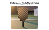 Racket Non-Slip Grip Carbon Fiber Racket Large Sweet Area for Intermediate Participants, Adults, Recreational Play, Outdoor, Practice
