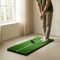 Golf Mat with Alignment Stripe Non-Slip Golf Hitting Mat for Beginners, Garage
