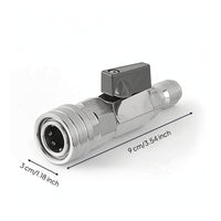 Inline Shutoff with Lever Handle Metal Hose Connector Leakproof Car Wash