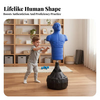 anthropomorphic aiming area Stable Base Freestanding Torso mannequin sturdy Construction striking aiming area for Children, defensive skills Trainees, Home Gym, Dojo, Garage