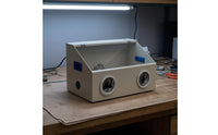 Dust-Proof Work Box Slanted Top Dust Collection Box Hand Grips for Workshop