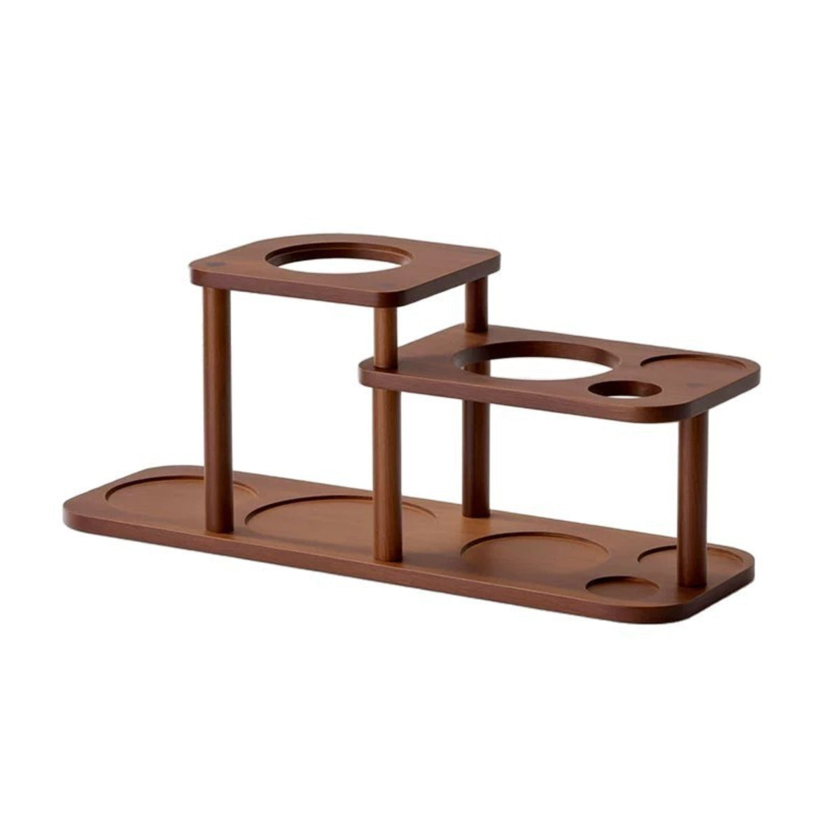 Coffee Machine Storage Stand Multi-Level Coffee Machine Stand Wooden for Baristas, Kitchen Countertop, Cafe