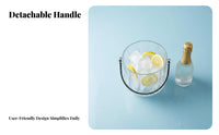Acrylic Ice Container Shatterproof Clear Acrylic Ice Container Plastic Vino and Champagne Chiller Easy to Clean Multipurpose