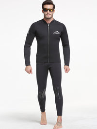 1.5mm潜水服分体潜水上衣裤子男女长袖防寒防晒冲浪浮潜衣冬泳衣
