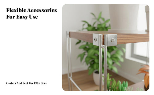 Japanese design Tiered Wooden Flower Rack Floor-Standing Multi-Level Planter Organizer Space-Saving Plant Shelf Stable framework for Homeowners, Apartment Dwellers, Gift Givers, Living Room, Balcony, Indoor, Bedroom