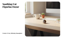 1:64 Miniature Scale Cat Model Collectible Miniature Cat Figurine Resin Creature Model Cute Design Tiny Pet Statue Highly