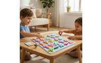 Hands-on Wooden Puzzle with Arabic Numerals Child-Centered Number Puzzle Colorful Educational Board Interactive for Preschoolers