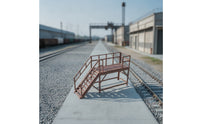 Industrial Maintenance Ladder Platform Realistic Railway Access Platform Lifelike Scenery Detailed for Model Builders, Train Layouts