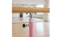 Stable Base Adjustable Dance Barre Sturdy Construction Wood Ballet Barre Heavy Duty Space-Saving Storage for Beginners