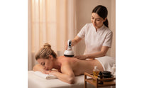 Heated Electric Cupping Massager Handheld Electric Cupping Treatment Machine Vibrating Vacuum Massager Adjustable for Home