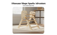 Develops Physical Skills Wooden Climbing Triangle Stimulates Creativity Solid Wood Climbing Frame Adjustable Foldable Toddler Ladder Finish-Coating-Coating-Free for Toddlers, Preschoolers, Playroom, Indoor, Nursery, Living Room