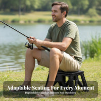 Foldable Pfinalic Stool Lightweight foldable Stool with Handle Space-Saving Portable Seating sturdyDuty for Fishermen, Children, Outdoor, Camping, Fishing, journey