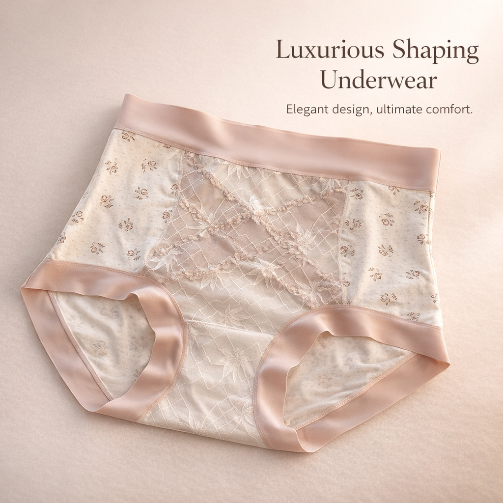 Shapewear Shorts for Women High Waist Firm Control with Jacquard Pattern, Breathable Cellulosic Fiber Boyshort Style Girdle for Everyday Wear