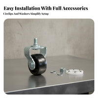 High Load Capacity Hydraulic Lifting Device Replacement Wheel Heavy Duty Hydraulic Lifting Device Wheel Steel Construction for Mechanics