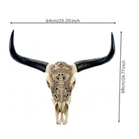 Bovine Wall Decor Cowboy-Themed Head Wall Hanging Resin for Bar