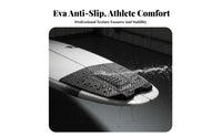 Foam Deck Pad Carbon Fiber Texture Paddleboard Anti-Slip Mat Foam Grip Pad Stick-on Waterproof for Paddleboarders